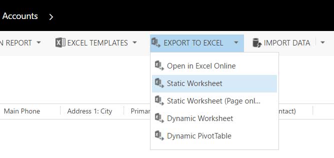 Net IT CRM Blog Portugal Screenshot Dynamics 365 Export to Excel